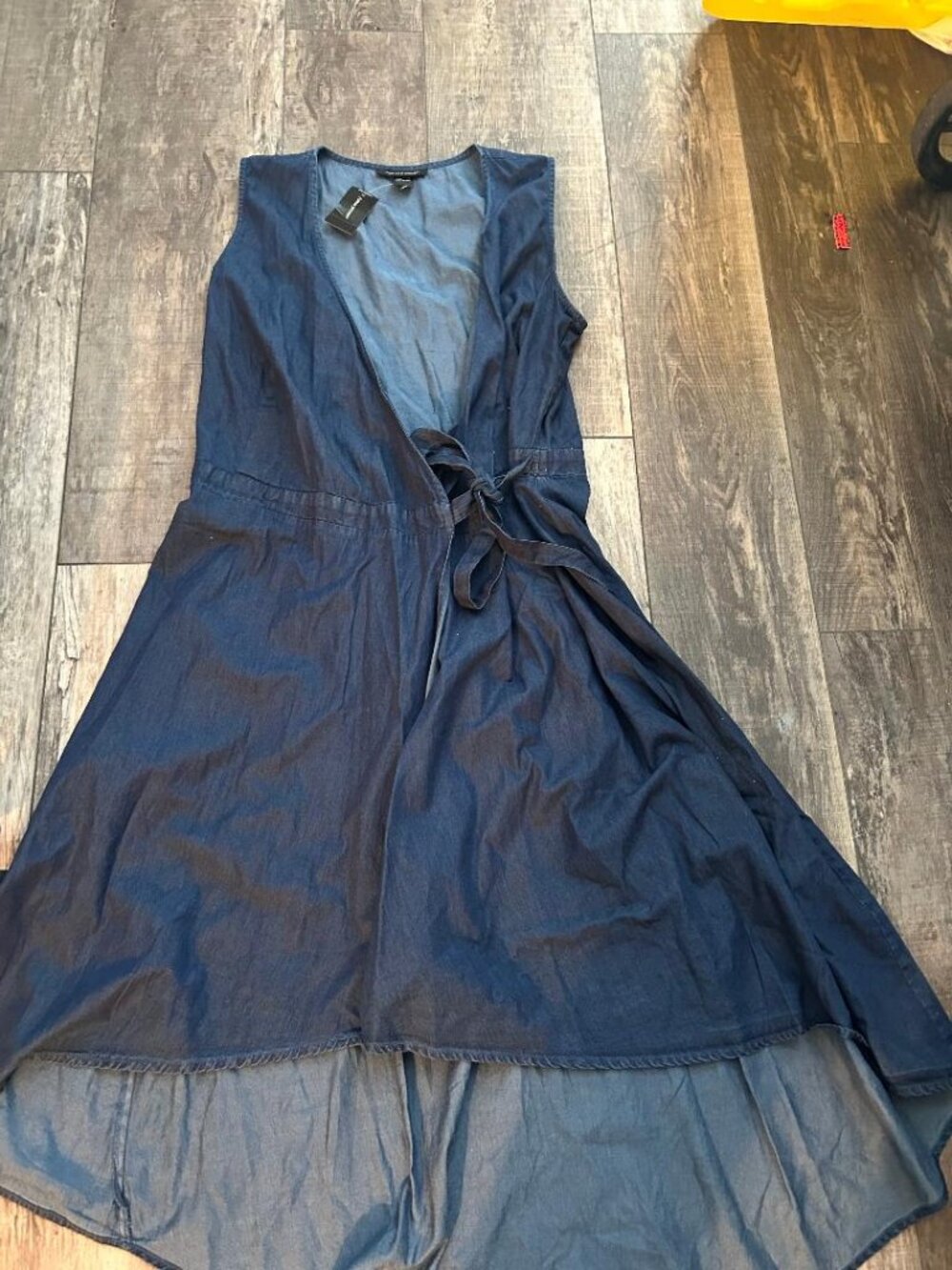 Ashley Stewart Denim Wrap Style Jumper - Large Size NWT